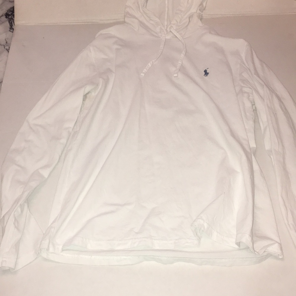 White polo Ralph Lauren sweatshirt✨